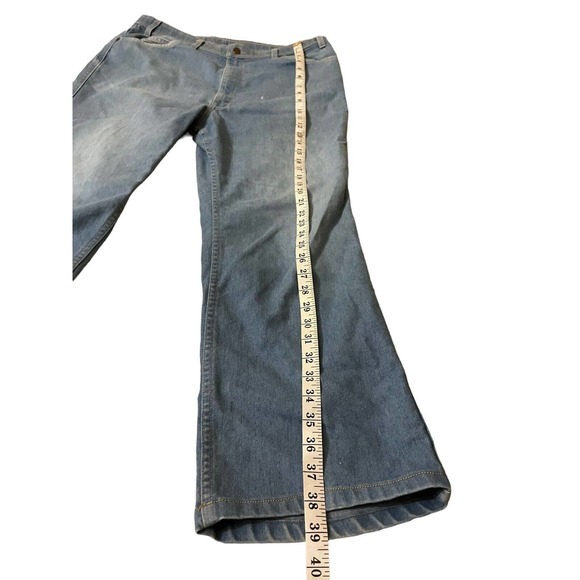 Levis Jeans Mens 40x32 Brown Tab, Vintage 90s Made in USA Light Wash - Picture 7 of 9